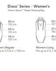 Nemo Equipment Disco Women's Endless Promise 15°F Regular Down Sleeping Bag (Boreal) Sizes