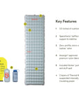 Nemo Equipment Tensor All-Season Ultralight Insulated Sleeping Pad Features