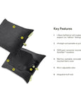 Nemo Equipment Fillo Elite Ultralight Backpacking Pillow (Black Pearl/Citron) Features