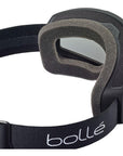 Bollé Unisex Bedrock Snow Sports Goggles (Black Matte/Clear) - Cat 0 top angle