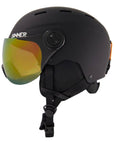 Sinner Typhoon Visor Snow Sports Helmet (Matte Black/Orange)