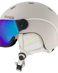 Sinner Titan Visor Snow Sports Helmet (Matte Grey/Blue) Side