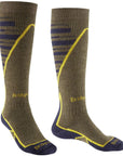 Bridgedale Men's Ski Heavyweight Merino Performance Over Calf (Olive/Navy)