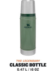 Stanley Classic Legendary Bottle 0.47L Flask (Hammertone Green) bottle