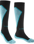 Bridgedale Women's Ski Heavyweight Merino Performance Over Calf (Black/Blue)