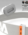 Silva Seek 450 Recharge Headtorch (Whiteout) clip on