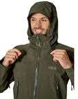 Rab Men's Kangri GORE-TEX Jacket (Olive (Olive)) pully head