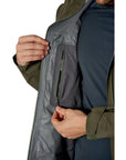 Rab Men's Kangri GORE-TEX Jacket (Olive (Olive)) inner zipper