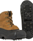 Highlander Snow + Ice Grippers on shoes