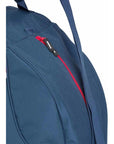 Rossignol Unisex's Strato Boot Bag (Dark Blue/Red Strip) back ipper
