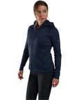 Montane Women's Fury Hooded Fleece Jacket (Eclipse Blue) model women