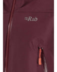 Rab Women's Kangri GORE-TEX Jacket (Deep Heather) zipper