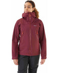 Rab Women's Kangri GORE-TEX Jacket (Deep Heather) model front