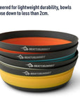 Sea to Summit Frontier UL Collapsible Bowl - Large (Sulphur Yellow) stacklable