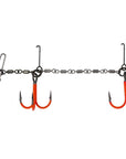 VMC Double Pike Chain Treble Hook (UV Orange)