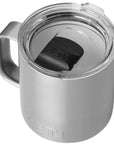 Yeti Rambler 10 oz (295 ml) Stackable Ceramic Lining Mug (Stainless Steel) top angle