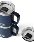 Yeti Rambler 10 oz (295 ml) Stackable Ceramic Lining Mug (Stainless Steel) stacked
