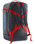 Patagonia Black Hole Duffel Bag 70L (Smolder Blue w/Amanita Red) straps