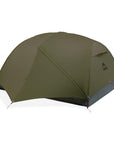 MSR Hubba Hubba LT 3-Person Backpacking Tent (Green) closed door
