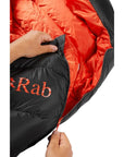Rab Neutrino Pro 900 Regular Down Sleeping Bag (-22C) - Left Zip (Granite)