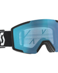 Scott Shield Snow Sports Goggles (Black/White / AMP Aurora Green Chrome S1)