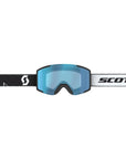 Scott Shield Snow Sports Goggles (Black/White / AMP Aurora Green Chrome S1) front