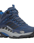Merrell Men's Moab Speed 2 Mid GORE-TEX Hiking Boots (Navy Night) angle
