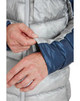 Rab Men's Cirrus Ultra Insulated Hooded Jacket (Tempest Blue/Light Zinc) sleeve