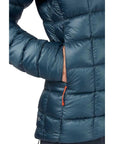Rab Women's Mythic G Down Jacket (Orion Blue) hand