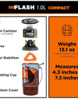 Jetboil Flash 1.0L Fast Boil System (Carbon) weight