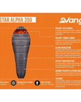 Vango Nitestar Alpha 350 Left Zip Sleeping Bag (Excalibur) info