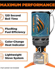 Jetboil Flash 1.0L Fast Boil System (Ocean Topo) time