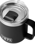 Yeti Rambler 10 oz (295 ml) Stackable Ceramic Lining Mug (Black) angle