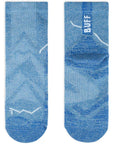 Buff DryFlx Quarter Socks (Washed Blue) long