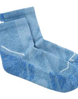 Buff DryFlx Quarter Socks (Washed Blue) pair