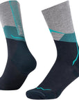 Buff LW Merino Wool Crew Socks (Teal)