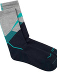 Buff LW Merino Wool Crew Socks (Teal) pair