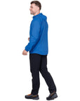 Mountain Equipment Men's Aerofoil Soft Shell Hooded Jacket (Atlantic Blue) walk away