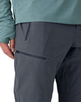 Patagonia Men's Terravia Trail Pants - Regular (Black) leg zipper