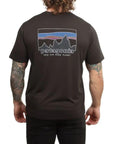 Patagonia Men's Capilene Cool Daily Shirt - '73 Skyline (Black) back man