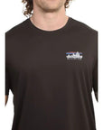 Patagonia Men's Capilene Cool Daily Shirt - '73 Skyline (Black) logo chest