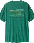 Patagonia Men's Capilene Cool Daily Shirt - '73 Skyline (Gem Green - Light Gem Green X-Dye) back