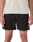 Patagonia Men's Baggies Shorts - 5" (Black w/Black) front