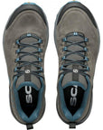 Scarpa Men's Rush 2 Pro GTX Hiking Shoes (Titanium/Ocean) top view