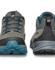 Scarpa Men's Rush 2 Pro GTX Hiking Shoes (Titanium/Ocean) front back