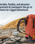 Sea to Summit Big River Dry 30L Backpack (Jet Black) rocks