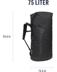 Sea to Summit Big River Dry 75L Backpack (Jet Black) litre