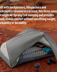 Sea To Summits Ether Light XR Insulated Air Sleeping Mat - Rec. Regular Wide (Dark Grey)