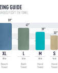 Sea To Summit Tek Microfibre Towel - Large (Moonlight Blue) sizes
