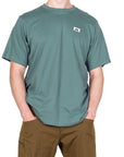 Mountain Equipment Men's Podus Tee (Goblin Blue) hands in pocket
